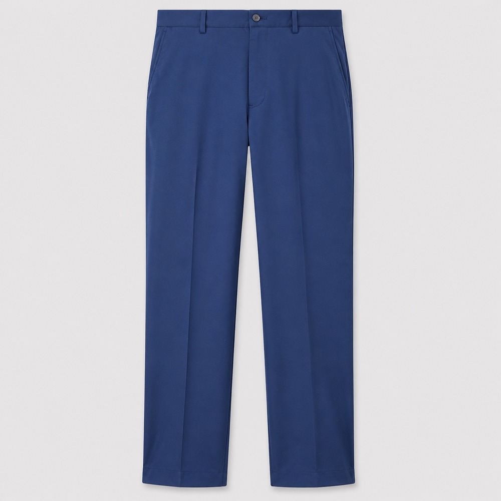 Polo Ralph Lauren Dress Pants 38x32 Navy Blue Solid Classic Business Casual